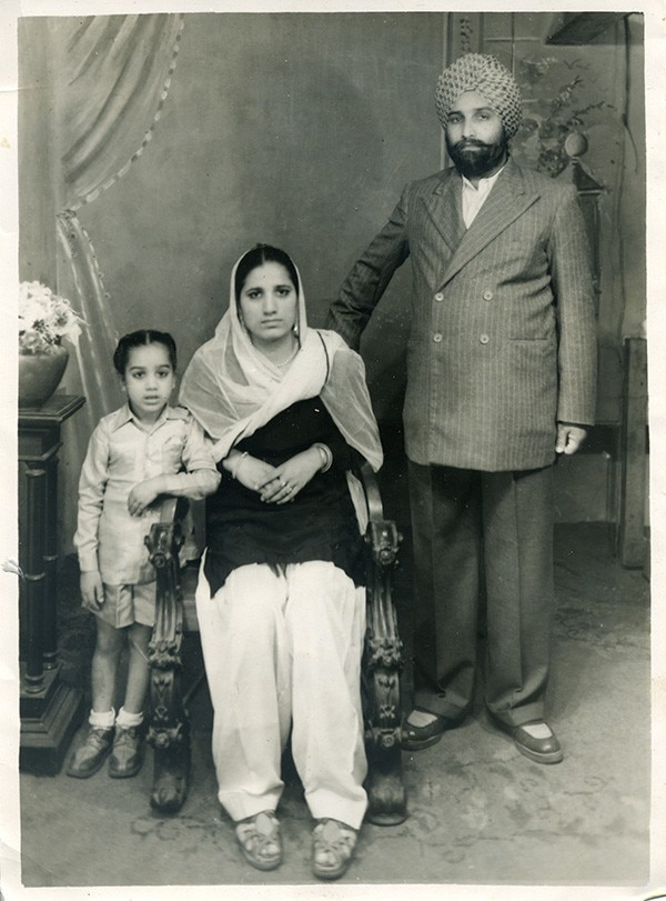 Author's father and grandparents in the early 1950s.