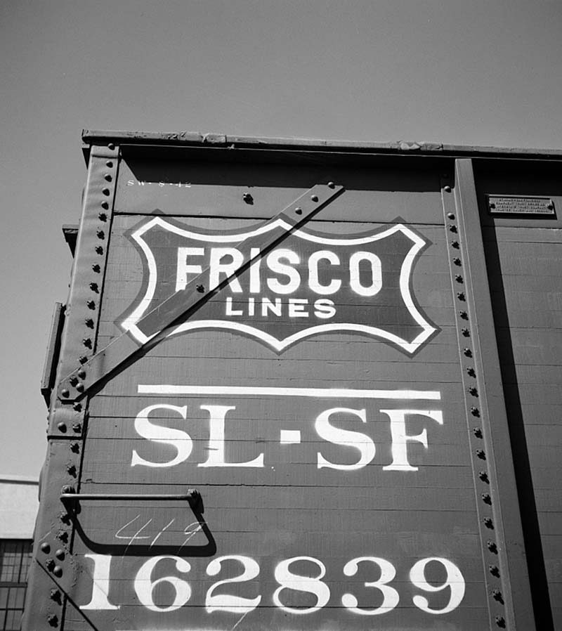 A symbol on a freight car of the Saint Louis and San Francisco Railway (Frisco Lines), 1943, Library of Congress