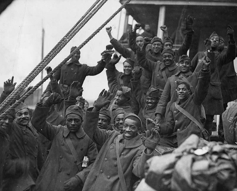 The Famous 369th Arrive in New York City, 1919