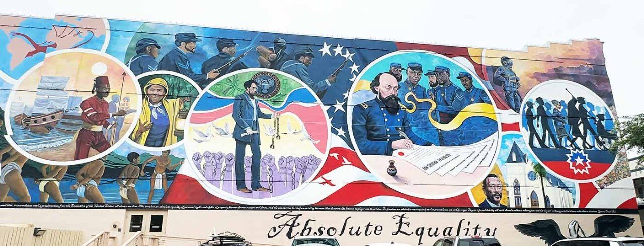 Juneteenth Legacy Project mural, Galveston, Texas