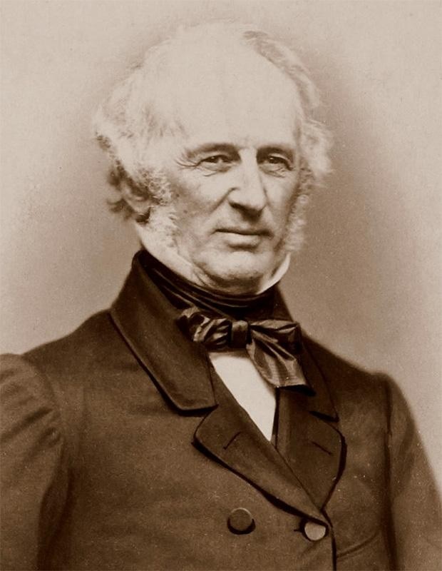 Portrait of American industrialist, Cornelius Vanderbilt, 1877