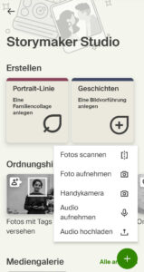 Ancestry Storymaker Studio Button