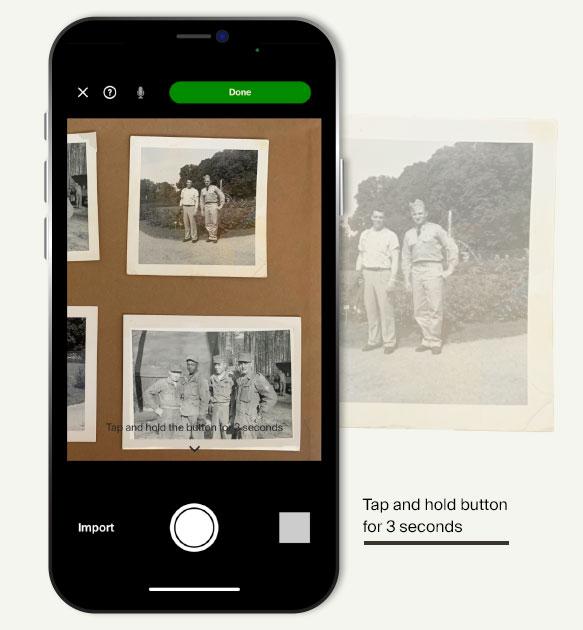 Scan photos with the Ancestry mobile app