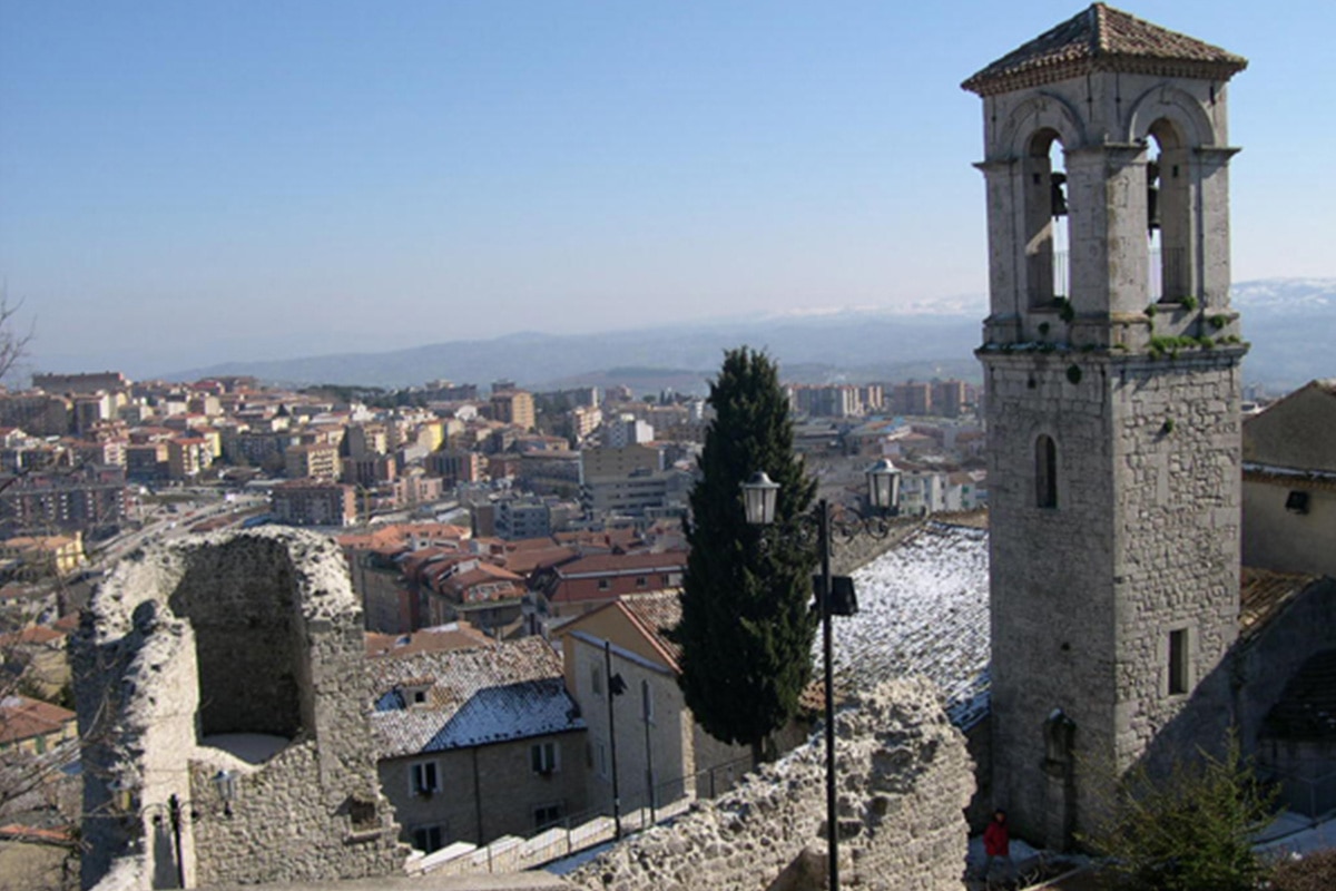Looking out over the town of Campobasso.