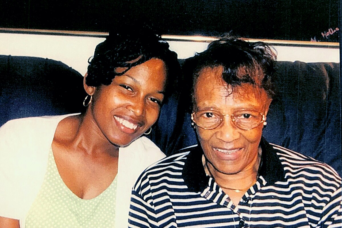 The author and her grandmother Estella.