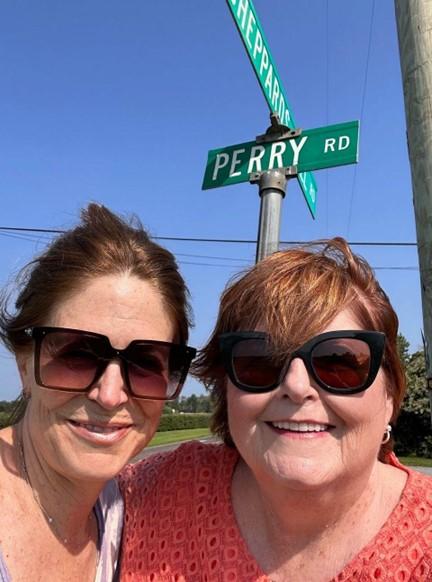 The author and her cousin, Barb