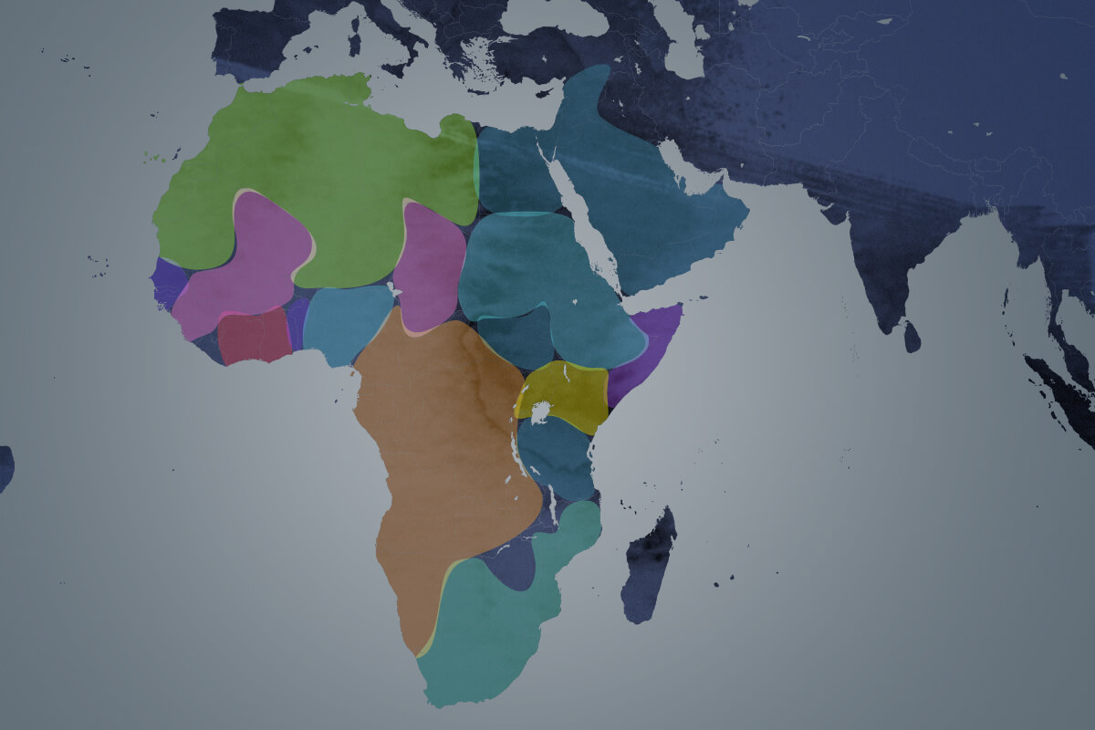 map of Africa showing
