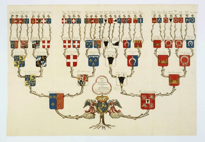 Family Tree of Louis, Dauphin of France, Wikimedia Commons