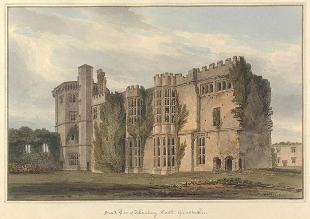 South View of Thornbury Castle, Gloucestershire, 1822, Wikimedia Commons