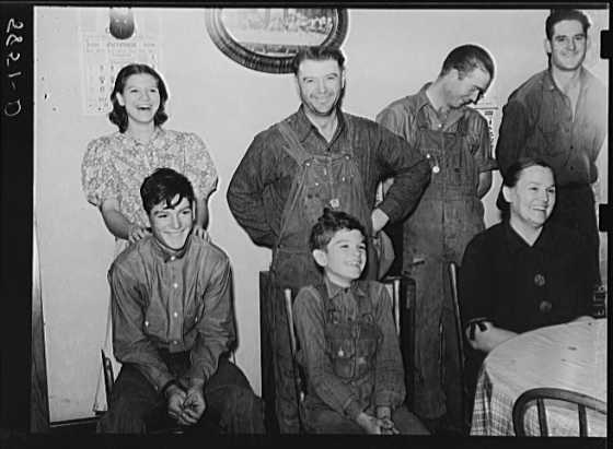 German-American farm family. Lincoln County, Nebraska