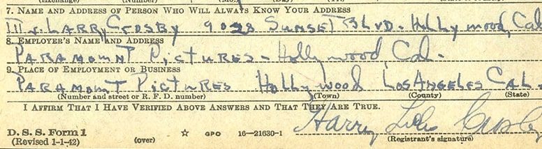 WWII third registration
