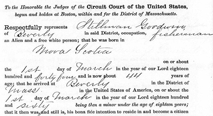 Massachusetts, U.S., State and Federal Naturalization Records, 1798-1950, Ancestry.com