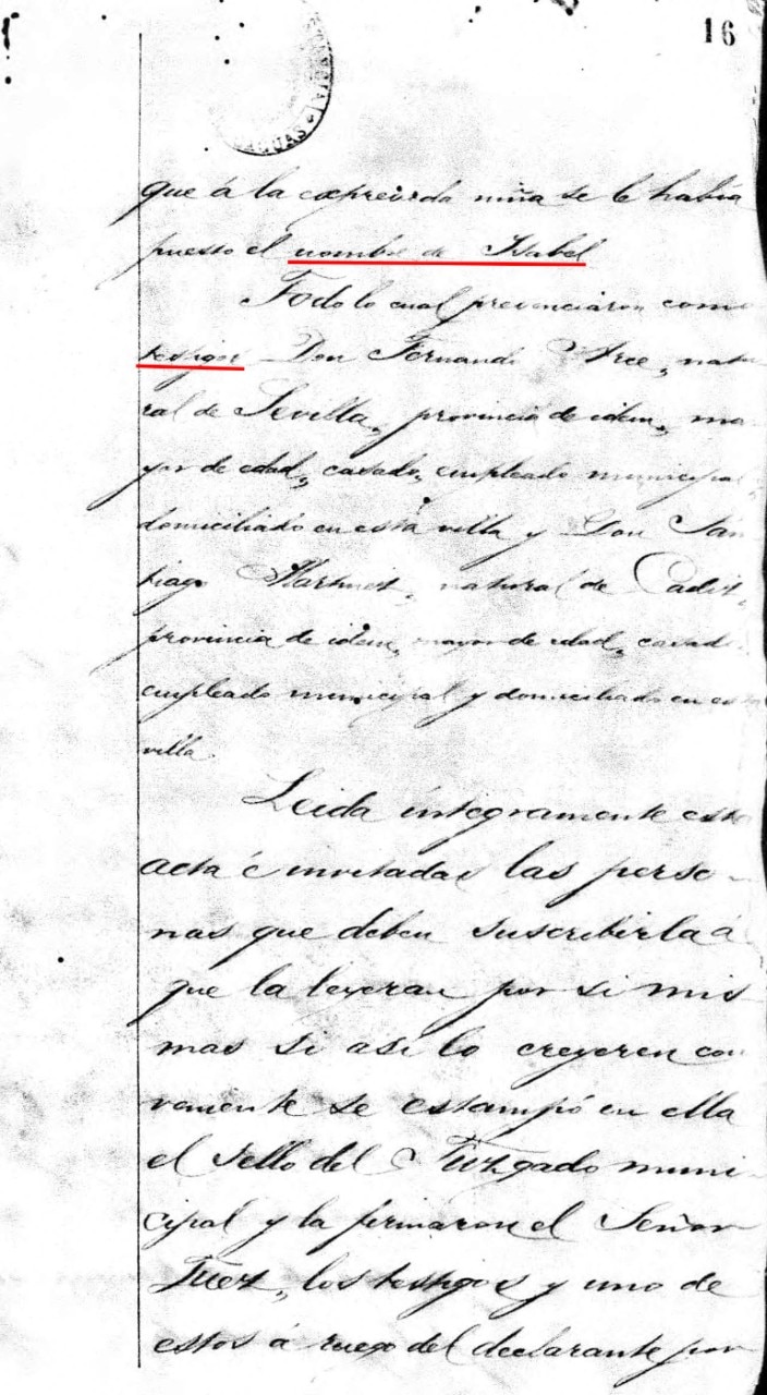 Caguas (Caguas, Puerto Rico) Registro Civil, Births, 1886-1912, Number 1052, Isabel Ortega, born 18 December 1886; “Puerto Rico, Civil Registrations, 1885-2001,” Ancestry.com.
