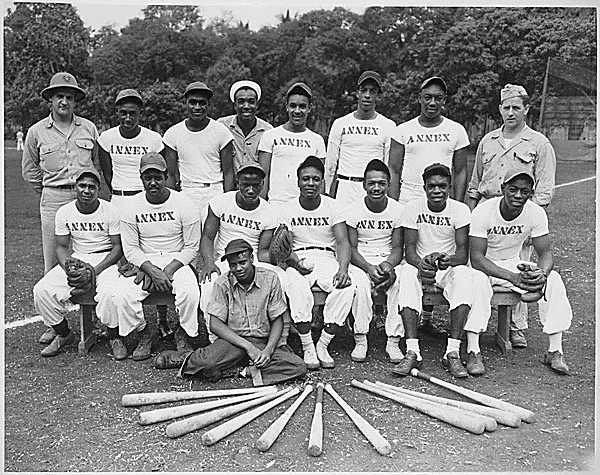  Navy baseball team, Espiritu Santo, New Hebrides, 1944, U.S., African American Photo Collection, Ancestry.com