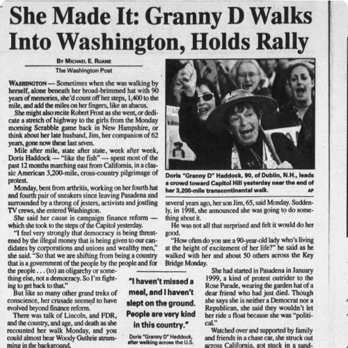 Meet Activist Granny D Haddock - Ancestry