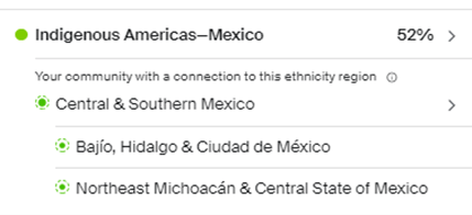 AncestryDNA Ethnicity Estimates with Communities