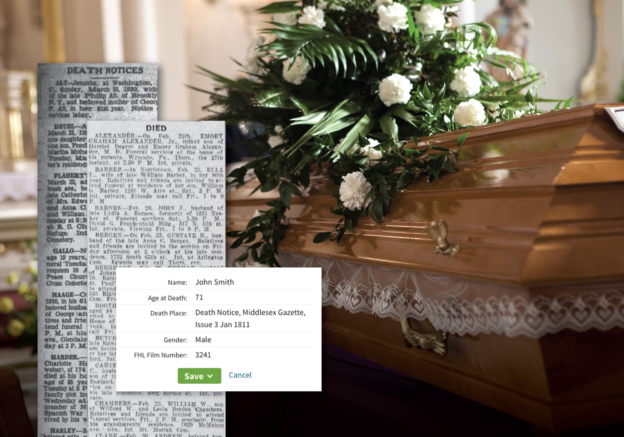 Death Notices  Ancestry® Family History Learning Hub