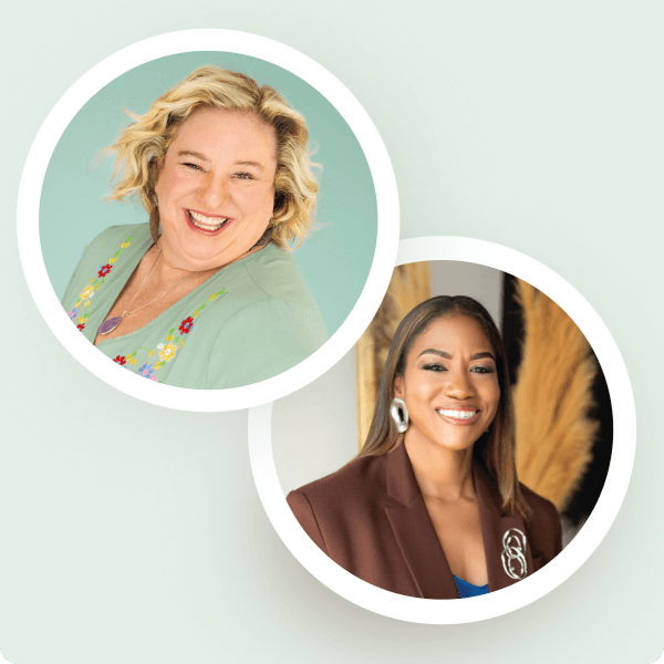Photographs of Ancestry genealogists Crista Cowan and Nicka Sewell-Smith.